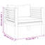 Chaise de patio avec coussins Sumika-679054706