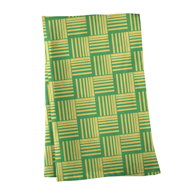 Jaya Tea Towel Kitchen Towel, Yellow/Green, Poly Twill