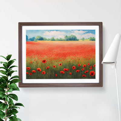 Watercolour Poppy Field Vol.4 - Single Picture Frame Print