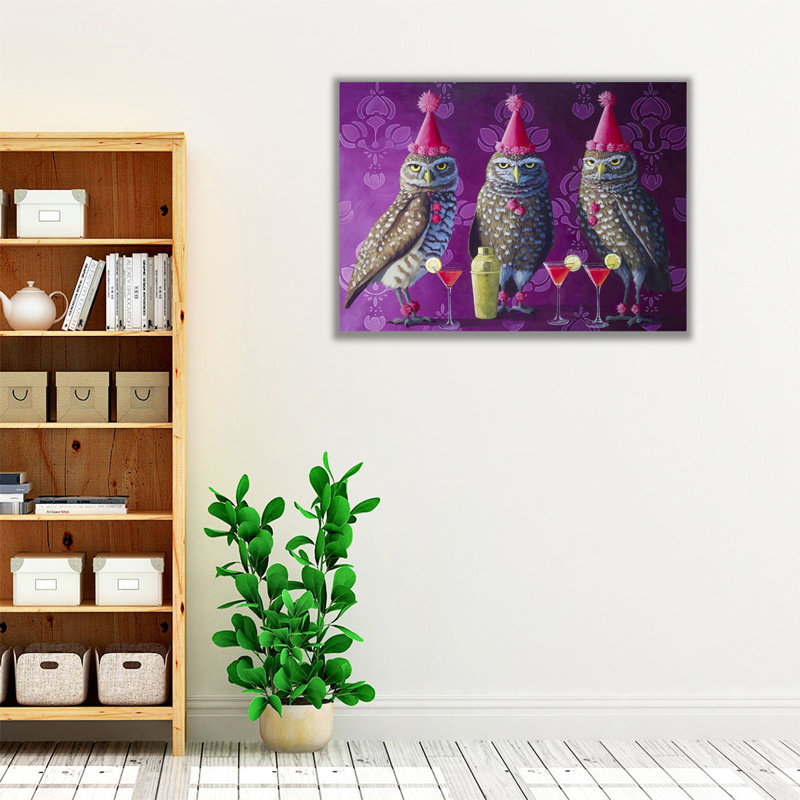 Party Animals - Canvas Print Wall Art, 18" H x 24" W
