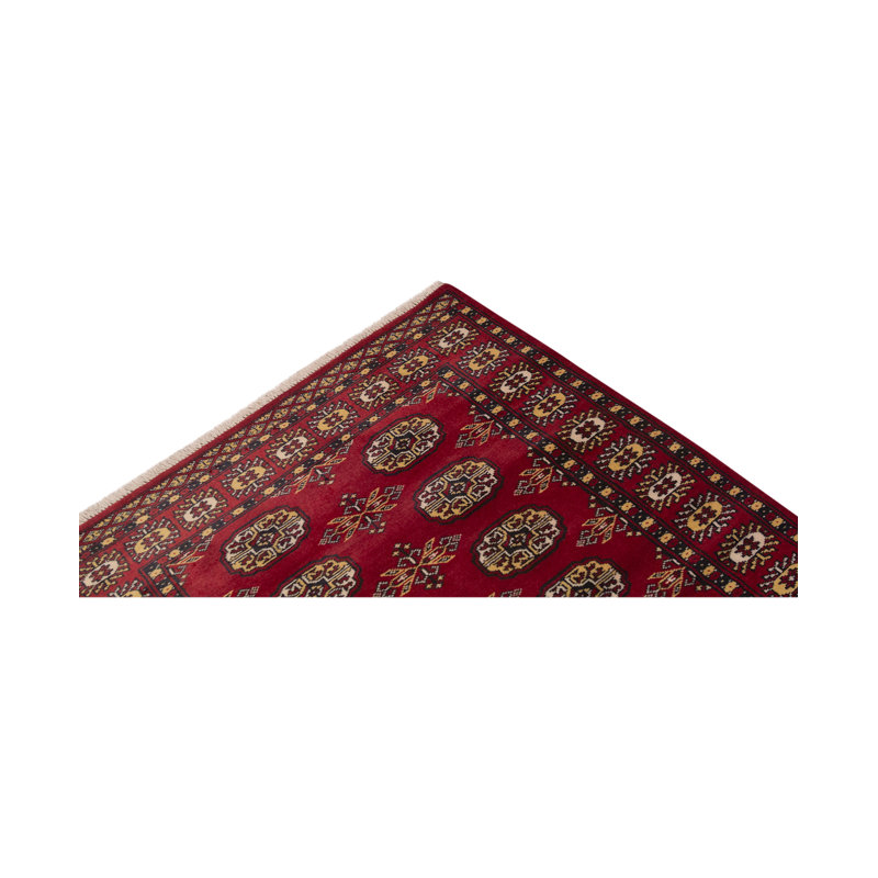 Mori Hand-Knotted Wool RED Area Rug