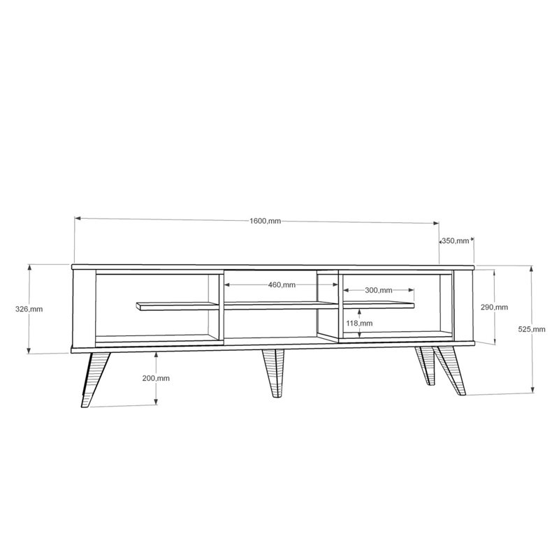 Balentine Unfinished TV Stand for TVs up to 60"