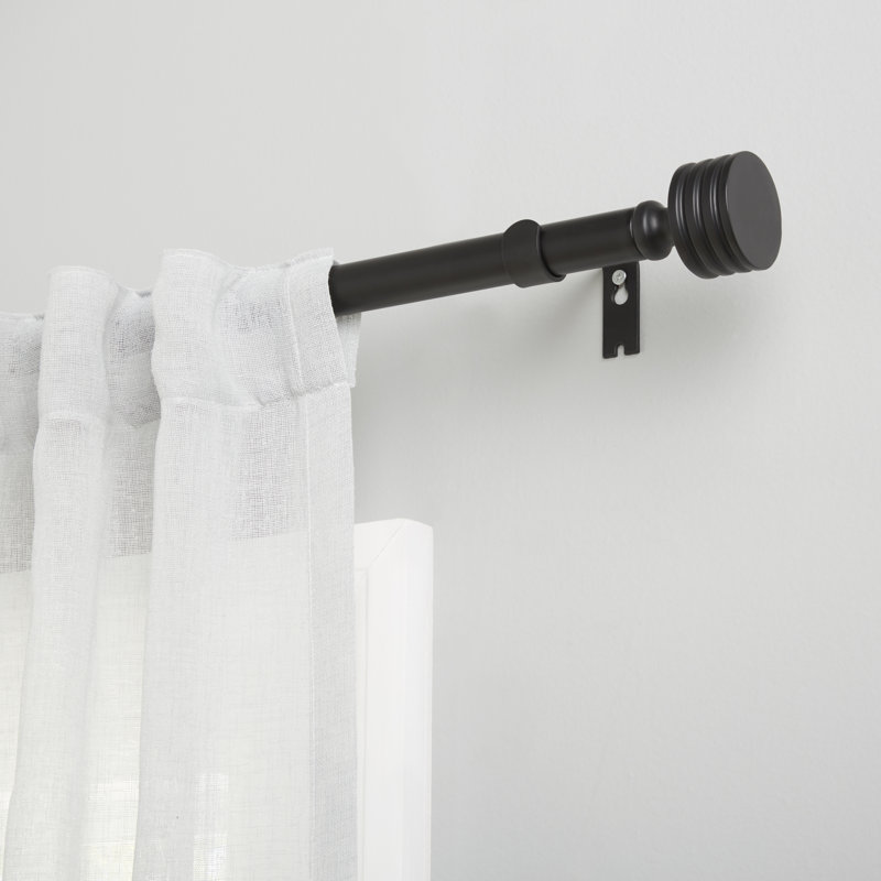 Amalgamated Textiles Lucero 1" Window Curtain Rod and Finial Set