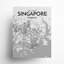 Carte de la ville de Singapour, impression-326668695-326668696