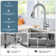 Automatic Smart Mobile Motion Sensor Kitchen Sink Faucet with 3 Modes Pull-Down Sprayer
