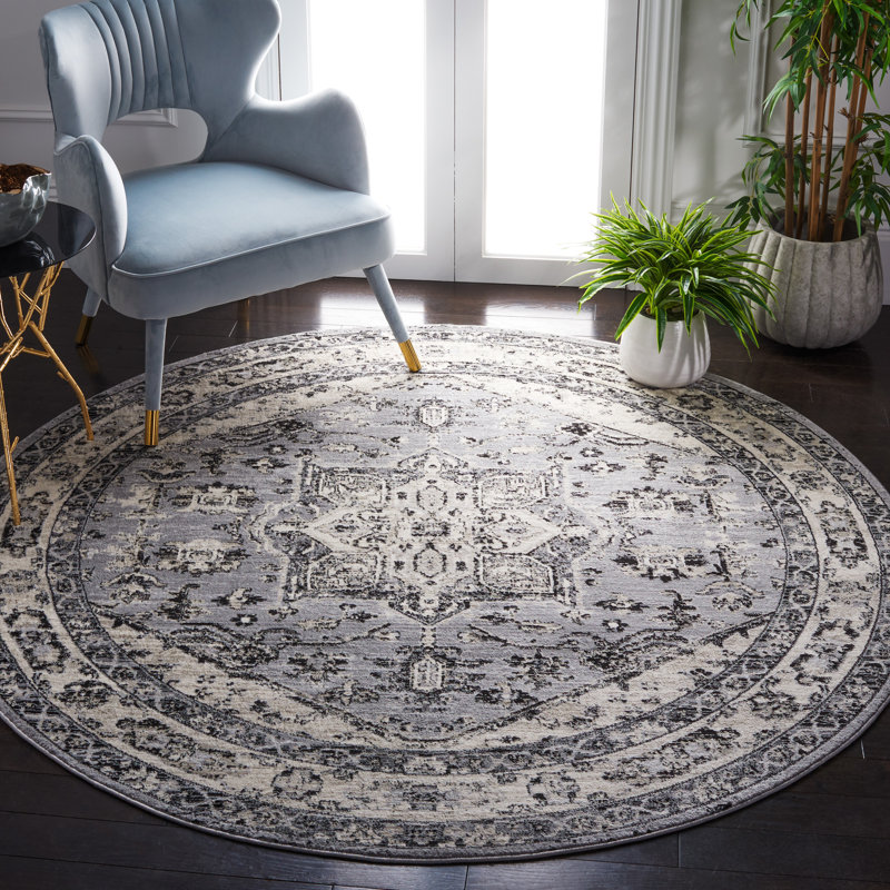 Oriental Area Rug, Round 201 cm