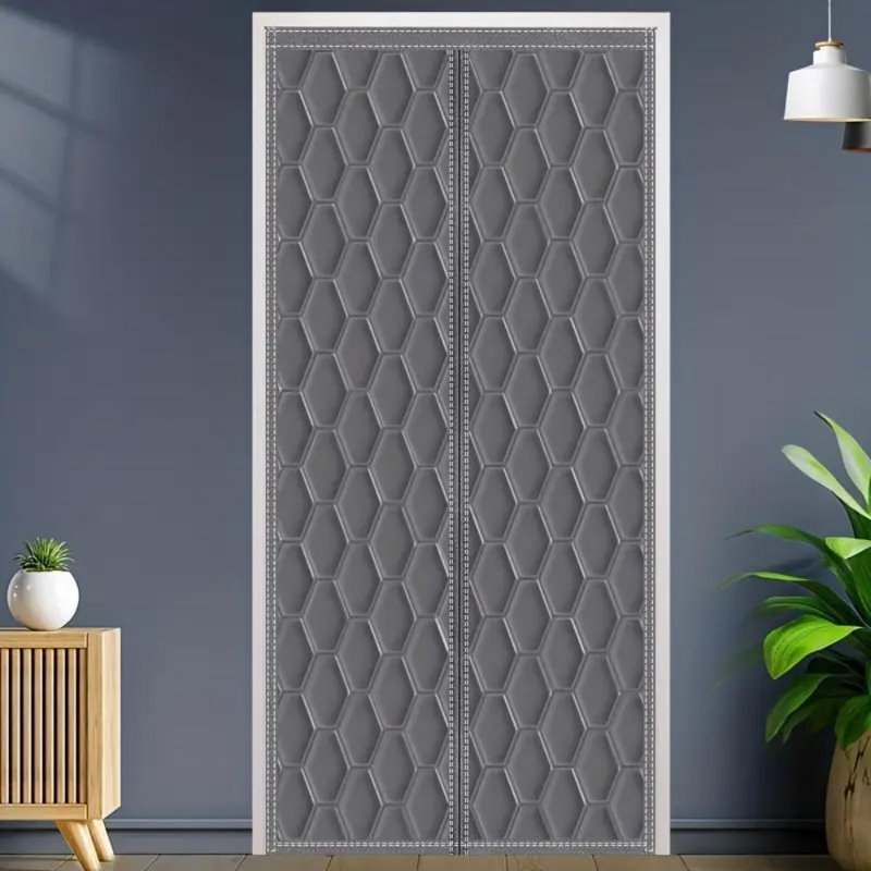Le rideau d'isolation thermique en coton pour portes doubles convient à un usage domestique.