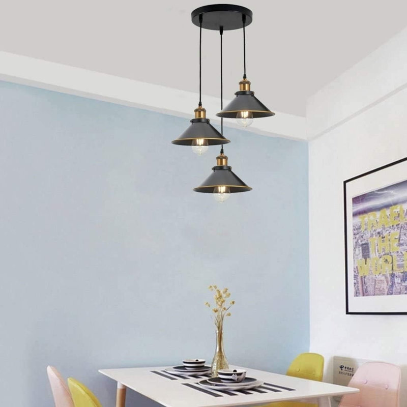 Ocean Village 3 - Light Black Cluster Pendant