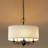 5-Light Drum Chandelier With Fabric Shade