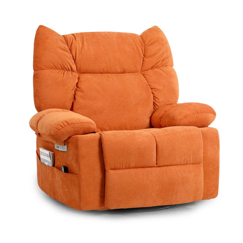 39.37" Wide Swivel Zero Gravity Recliner Power Lift Recliner Chair With Massage & Heat? – Oversized Swivel Rocker Chair For Adults (set Of 2)