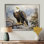 «Bold Eagle Noble Perch», reproduction sur toile Aigle
