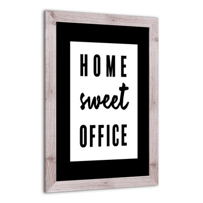 Home Sweet Office, reproduction encadrée