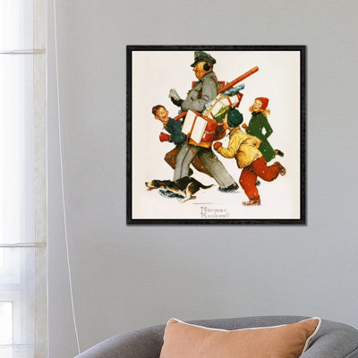 Jolly Postman by Norman Rockwell - 1 Piece Painting on Canvas