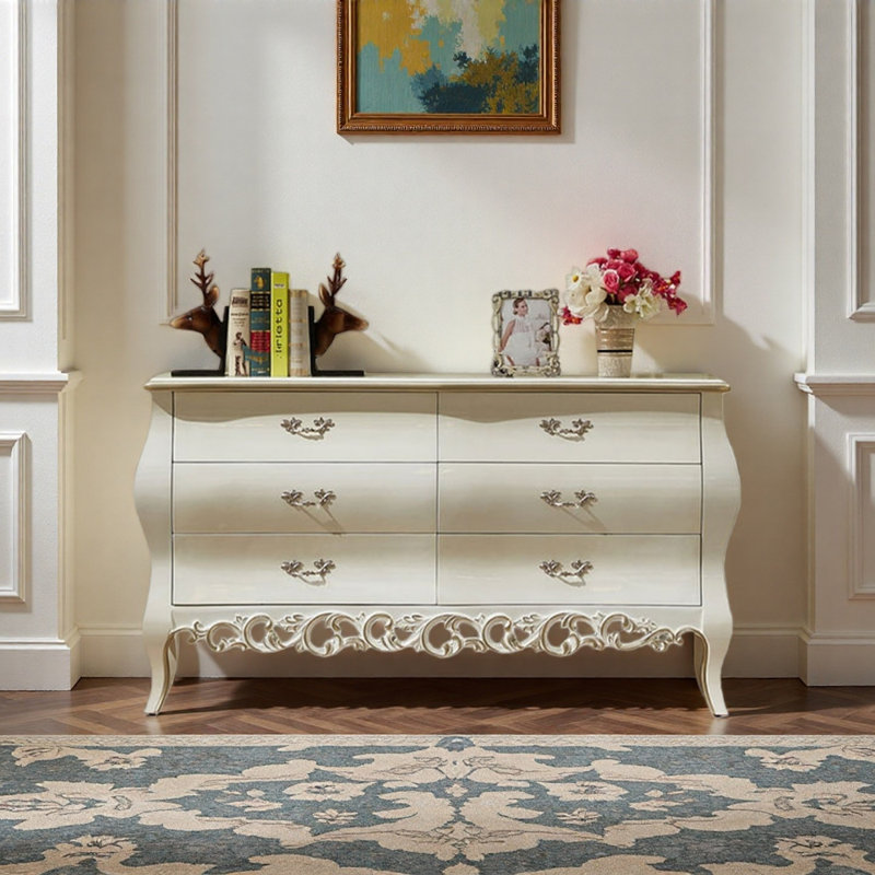 Buffet Modern, H 31,5 po x l 47,24 po x P 17,72 po, Blanc