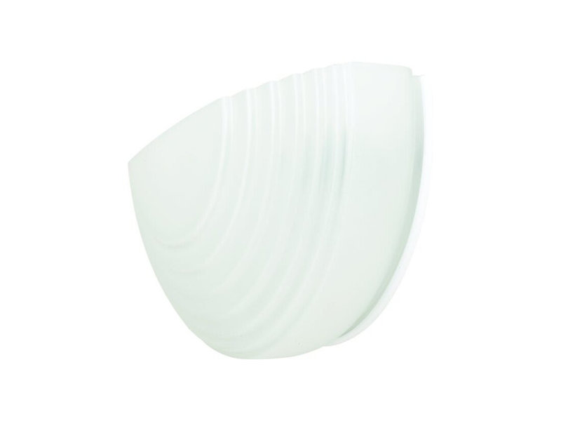 One-Light Wall Sconce White Glass Diffuser