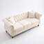 Canapé Chesterfield modulaire avec garniture cloutée et dossier bas capitonné-1016520071
