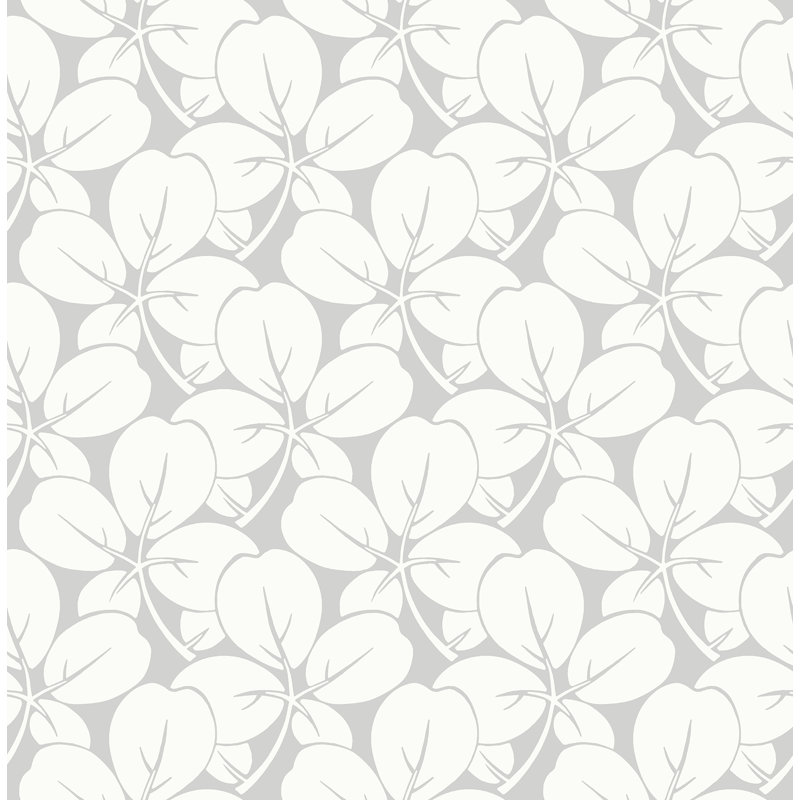 Rouleau de papier peint lisse L 33 pi x l 20,5 po, Gris clair