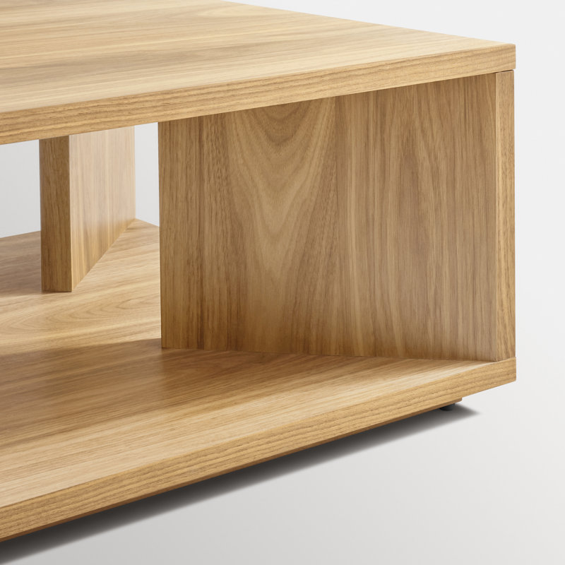 Low Space Single Coffee Table, White Oak