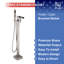 Robinet de baignoire autoportant monocommande à fixation au sol avec douche à main-57480026