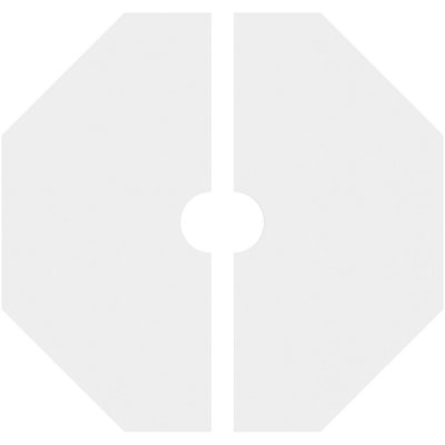 Médaillon de plafond contemporain en PVC de qualité architecturale 14 po x P 3 po x P 5 1/2 po x P 1 po Westin