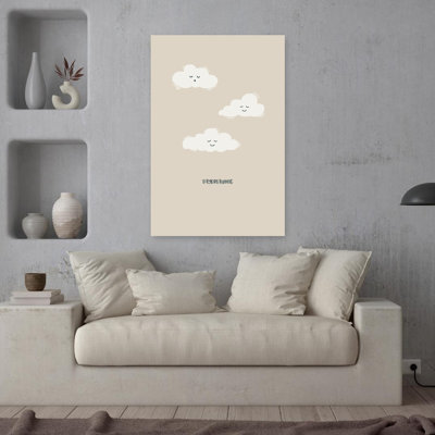Contemporary Art Dreamy Whimsical Contemporary Bird Wall Art by Alexandra Weise - Wrapped Canvas Print