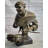 African African Drummer Black Musician Sculpture Bronze Statue Art Decor Marble Base
