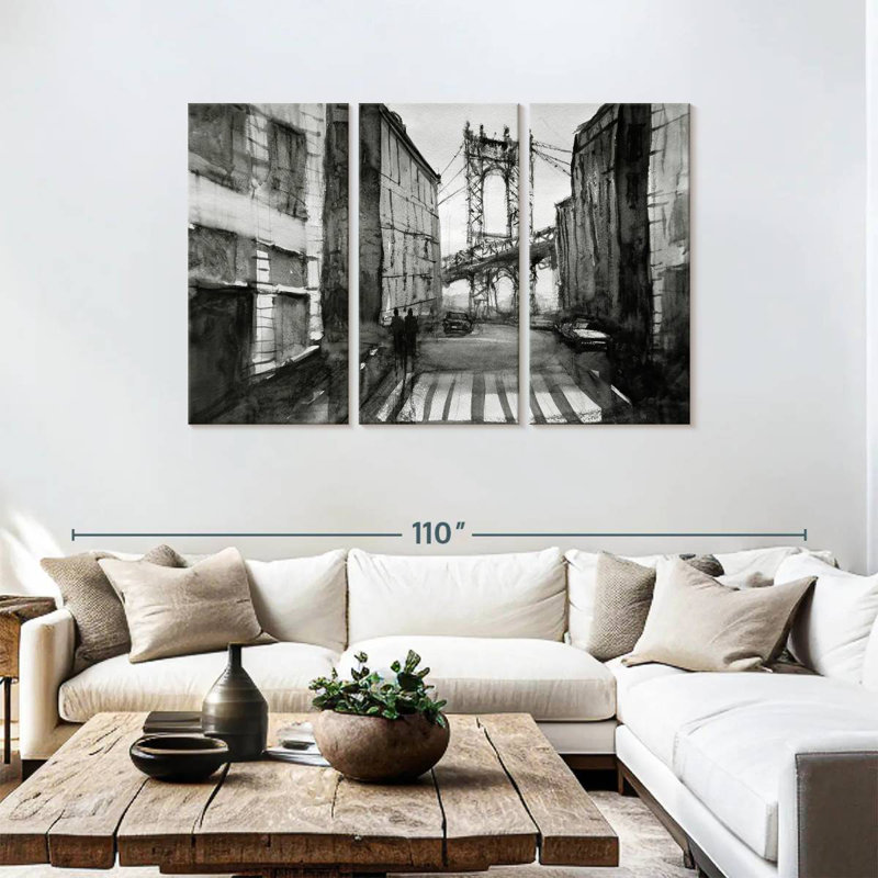 Rorry Black And White NYC, 48" H x 74" W