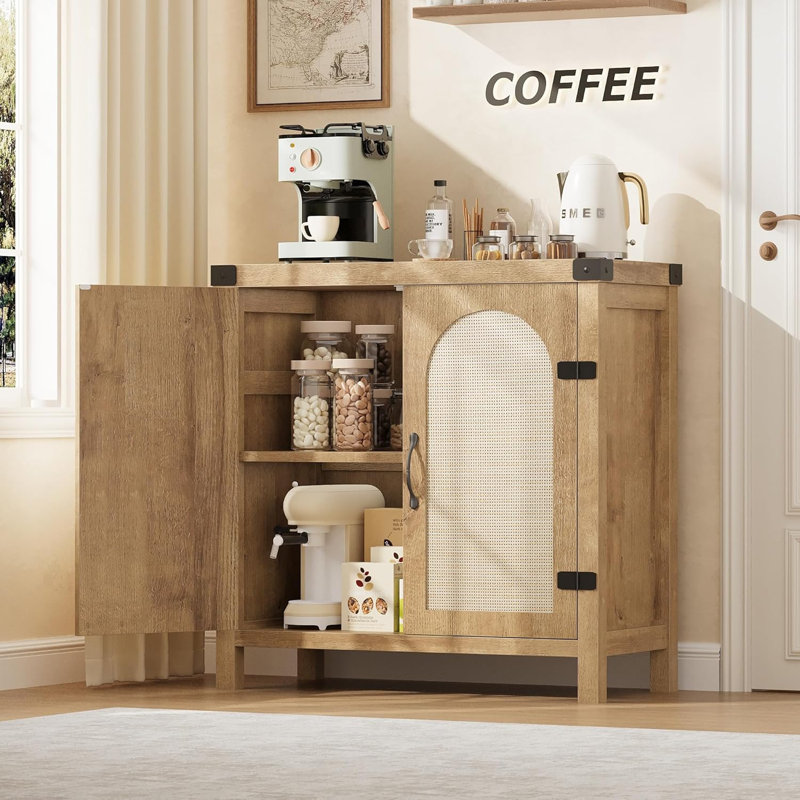 Rattan Sideboard Buffet Cabinets with Storage