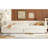 Full Size Upholstered Platform Bed With USB And 2 Drawers, Beige-742645807