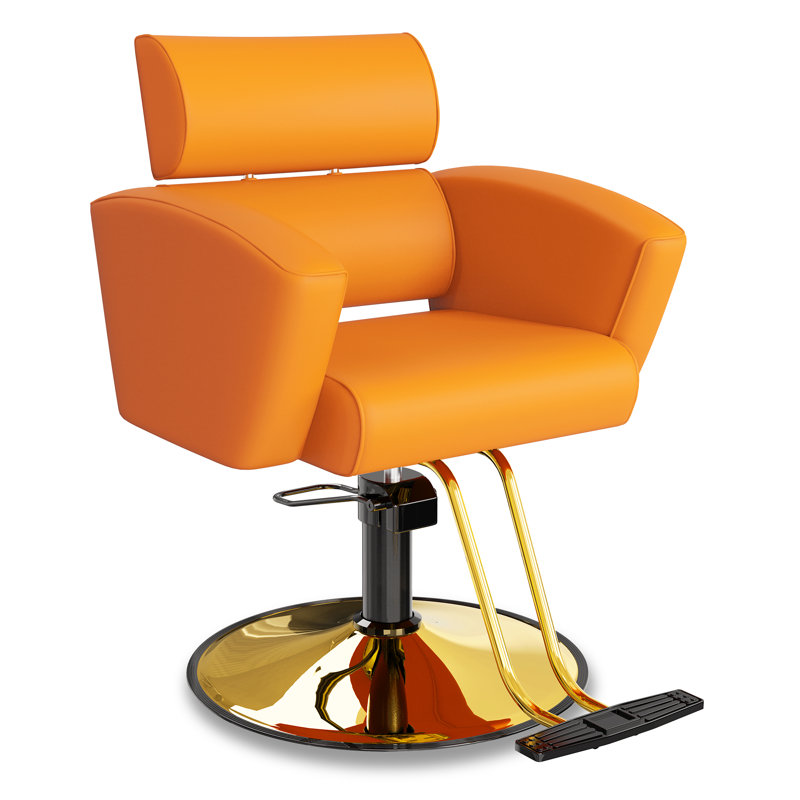 Fauteuil de massage en simili cuir Farin, Orange