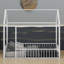 Structure de lit en métal avec clôture-1075506275