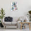Giclée encadrée de formes pastel entrelacées, design par Coco Good-604821402-604821406