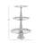 Aluminum Metal 3 Level Silver Tiered Server