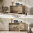 Boho Rattan Desk with Spacious Workspace and Hidden Storage-326127436