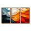 Orange et bleu Biomorphism Organic Forms VI - Biomorphism, ensemble d'art mural-107212372-107212380