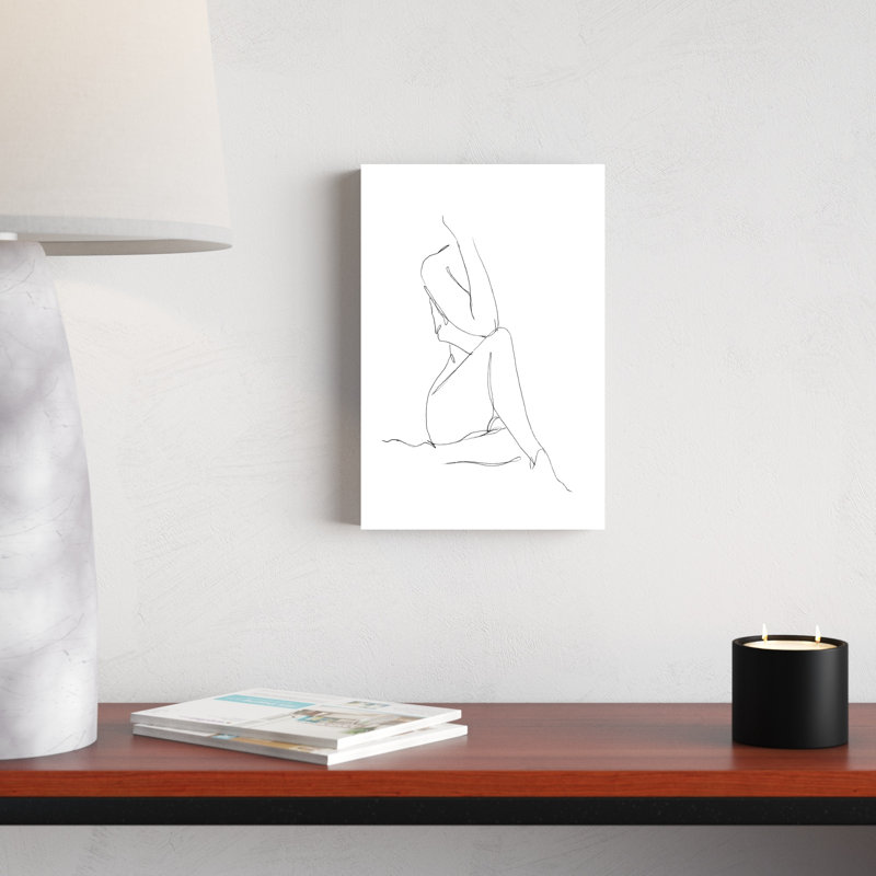 Esquisse de contour nu I, H 12 po x l 8 po x P 1 po