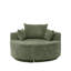 Fauteuil rond à compression de 55 po avec dossier rembourré et assise profonde-985195120