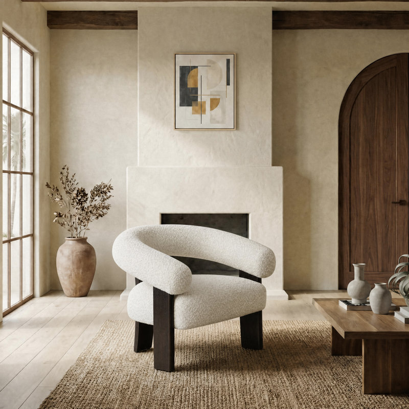 Noelani Curved Back Accent Chair