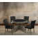 48'' Slate Poker Table With Dining Chair Set And Flip Table