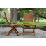 Fleur Wood Outdoor Folding Dining Side Chair