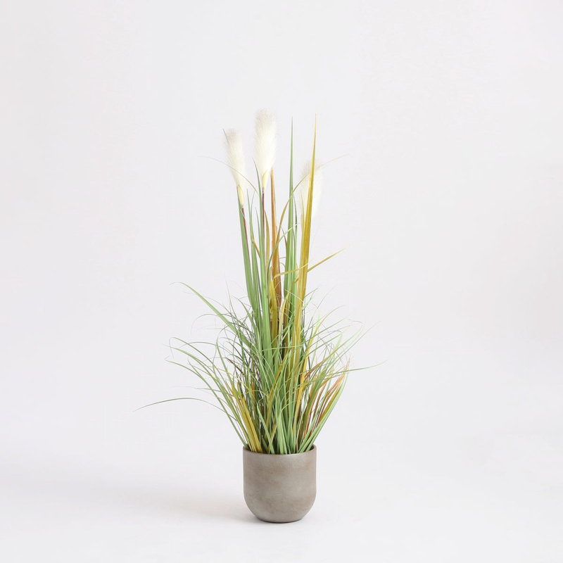 Faux Foliage Grass in Pot, 120 cm H x 45 cm W x 45 cm D