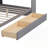 Wooden Daybed with Storage Shelves-130036324