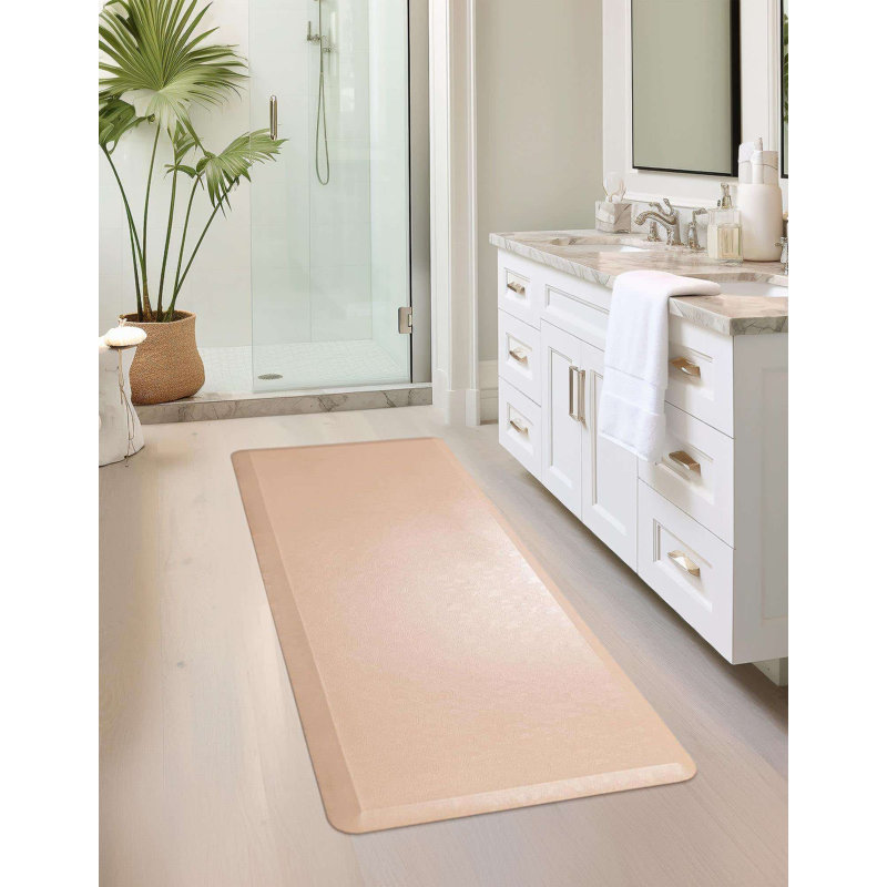 Tapis de cuisine antidérapant Bodington, Rectangle 2 pi x 3 pi, Beige