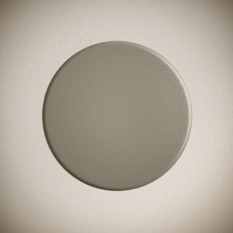 Lisse Concrete Bathroom Sink Non-Overflow Pop Up Drain , Matte Taupe