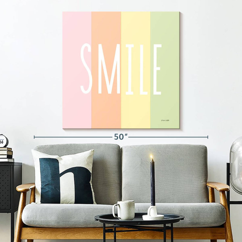 Ashelle Smile Rainbow, 33" H x 33" W
