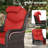 Adcox 2-Person Outdoor Rattan Patio Furniture Set with Swivel Chairs,Headrest Pillows,Ottomans,Tables & Red Cushions-1314699898