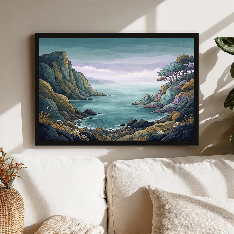 Art mural sur toile Rocky Coastal, 24"H x 36"W
