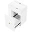 20-inch Bathroom Vanity With Smooth Ceramic Basin, Drawer Cabinet, Side Compartment & Design For Small Bathrooms