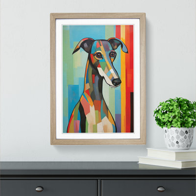 Greyhound Modern No.4 - Framed Print