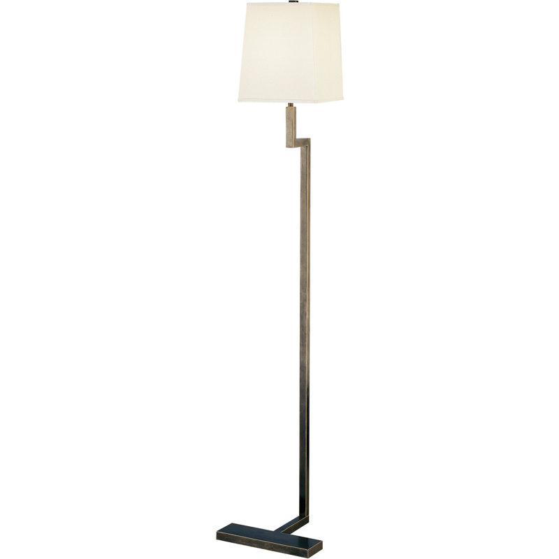 Lampe sur pied 48,75 "Donut Mini C, Bronze patiné foncé, Flocon de neige